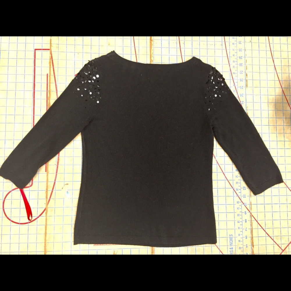 Ruby Road Sequin Sweater Size Small - image 5